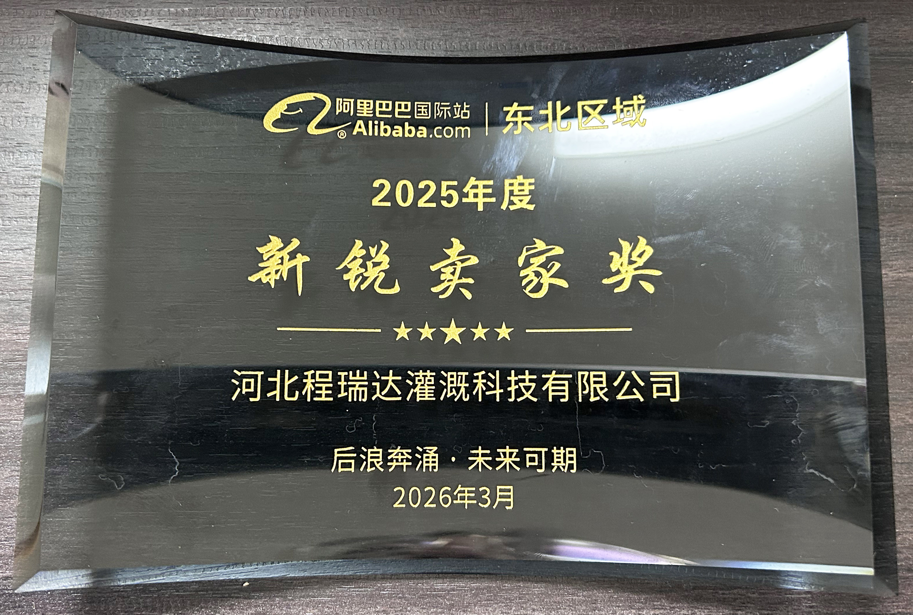 通化程瑞达灌溉 | 荣获阿里国际站新锐卖家奖